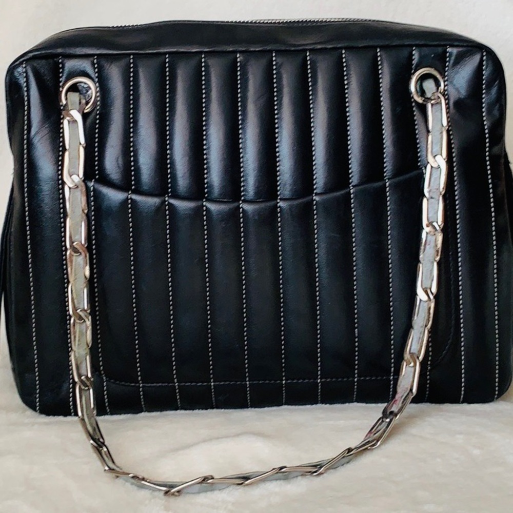 CHANEL Quilted Vertical Mademoiselle Camera Case - Picture 11 of 16